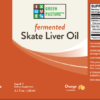 fermented skate liver oil label